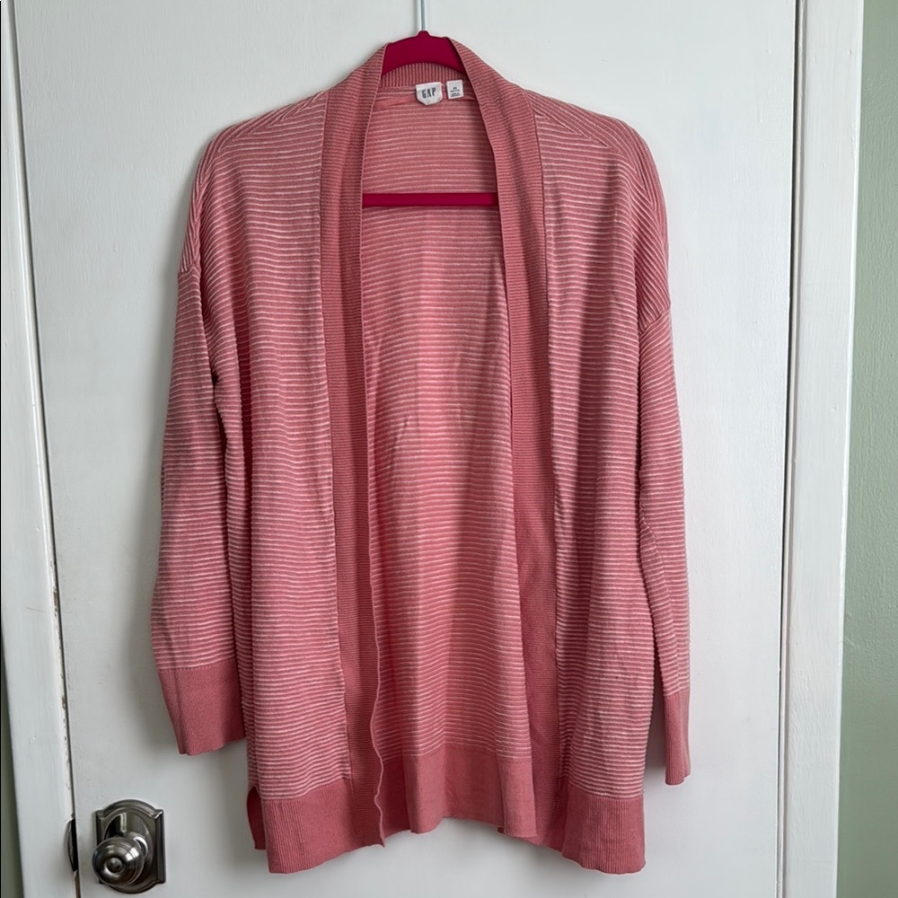 Women's Pink Open-Front Sweater size petite XS